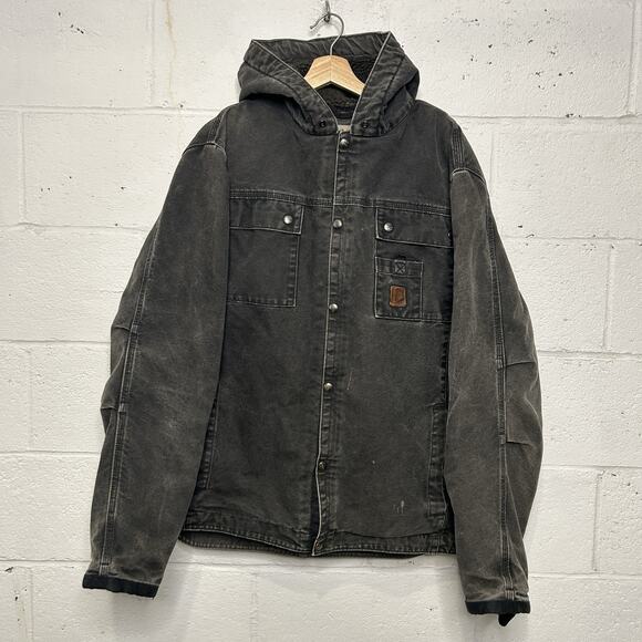 Carhartt Other - Carhartt Sandstone Hooded Multi-Pocket Jacket “Black” J284